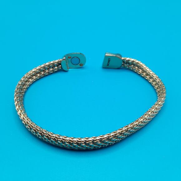 Vintage Monet Mesh Bracelet, Magnetic Clasp, 1990s - Picture 8 of 10